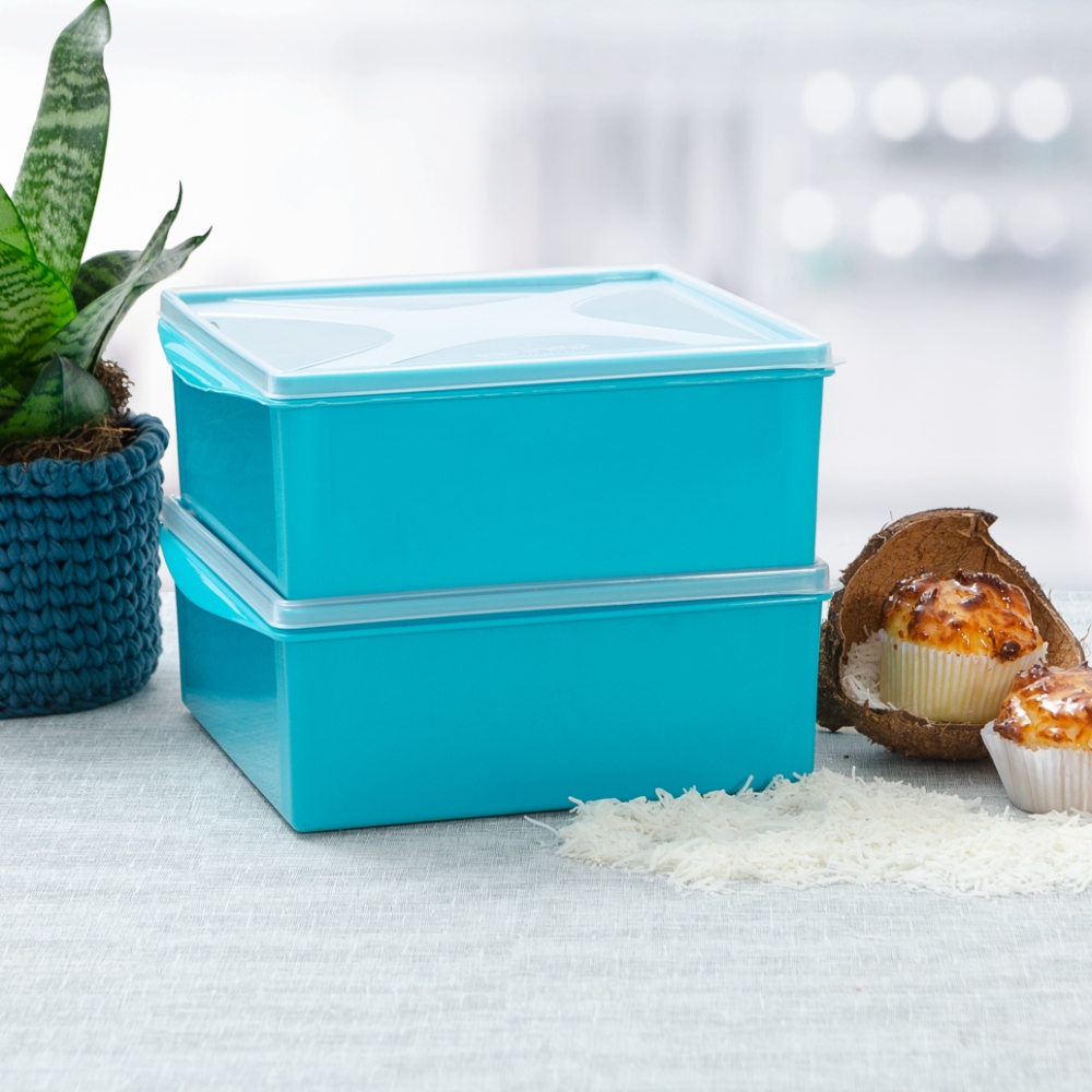 organizador multiúso quadrado baixo 4,8 L