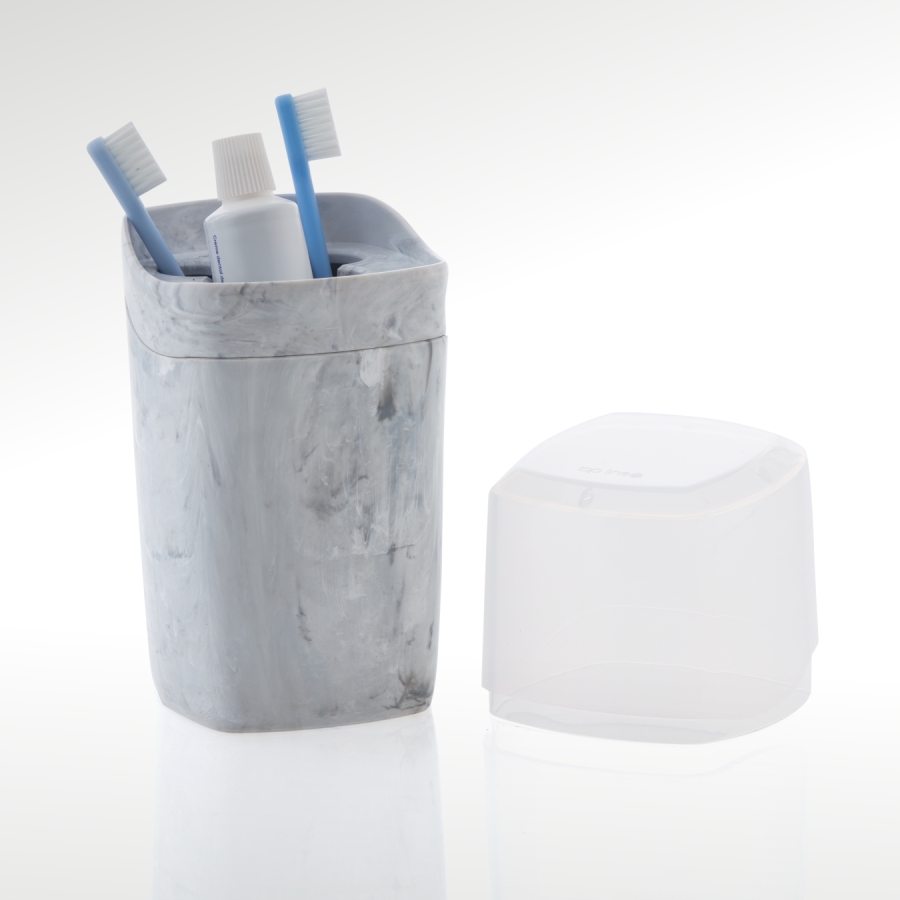 organizador de escova de dente (mármore)