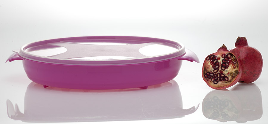 organizador multiúso redondo 2,5 L com pega anatômica