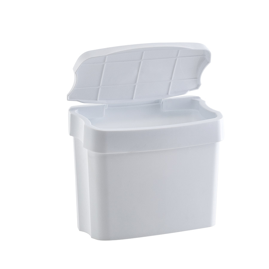 lixeira de pia 3,5 L (branco e preto)