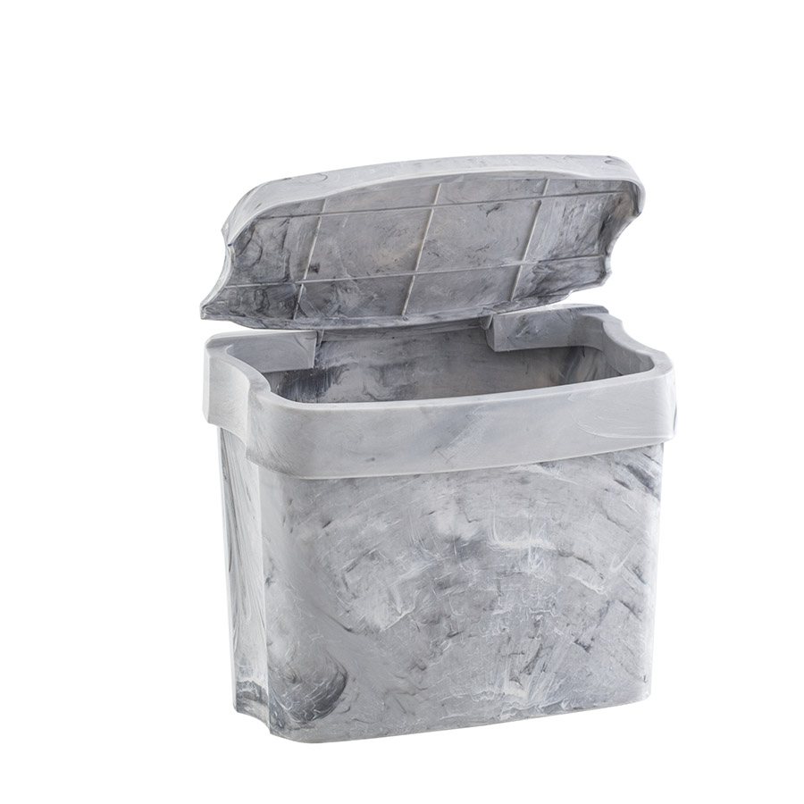 lixeira de pia 3,5 L (mármore)