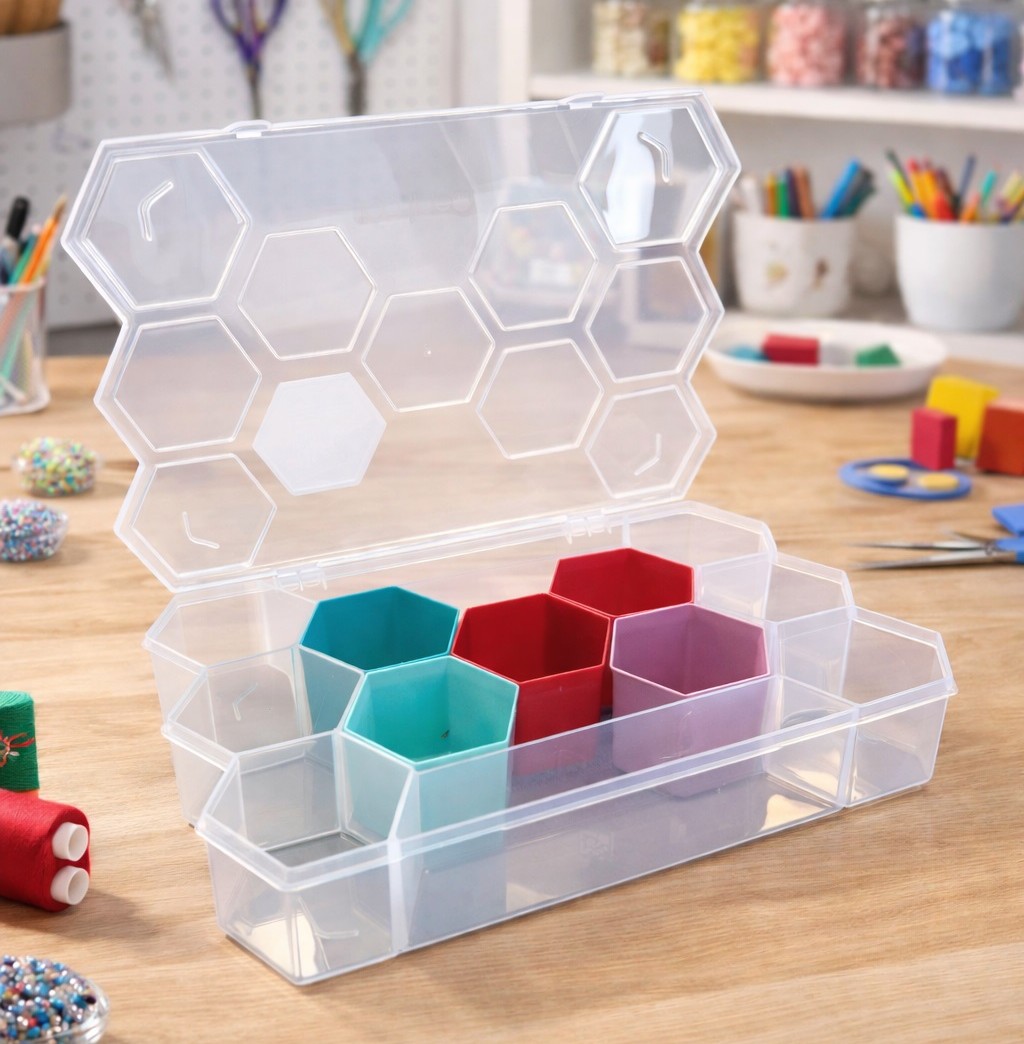 imagem do produto organizador colmeia 15 divisórias - natural
