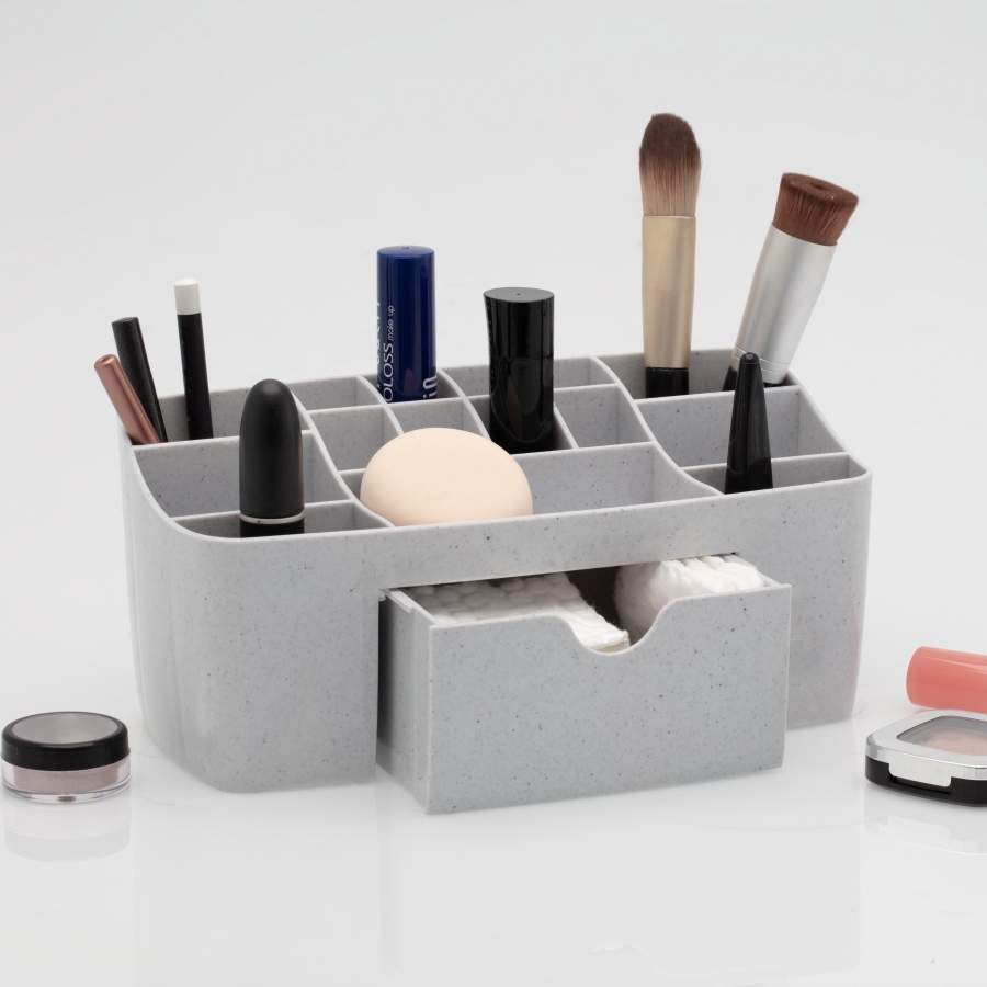 imagem do produto organizador de maquiagens com gaveta (quartzo)