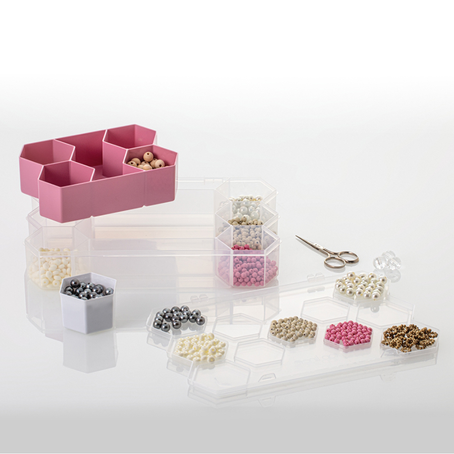 organizador colmeia 15 divisórias - natural