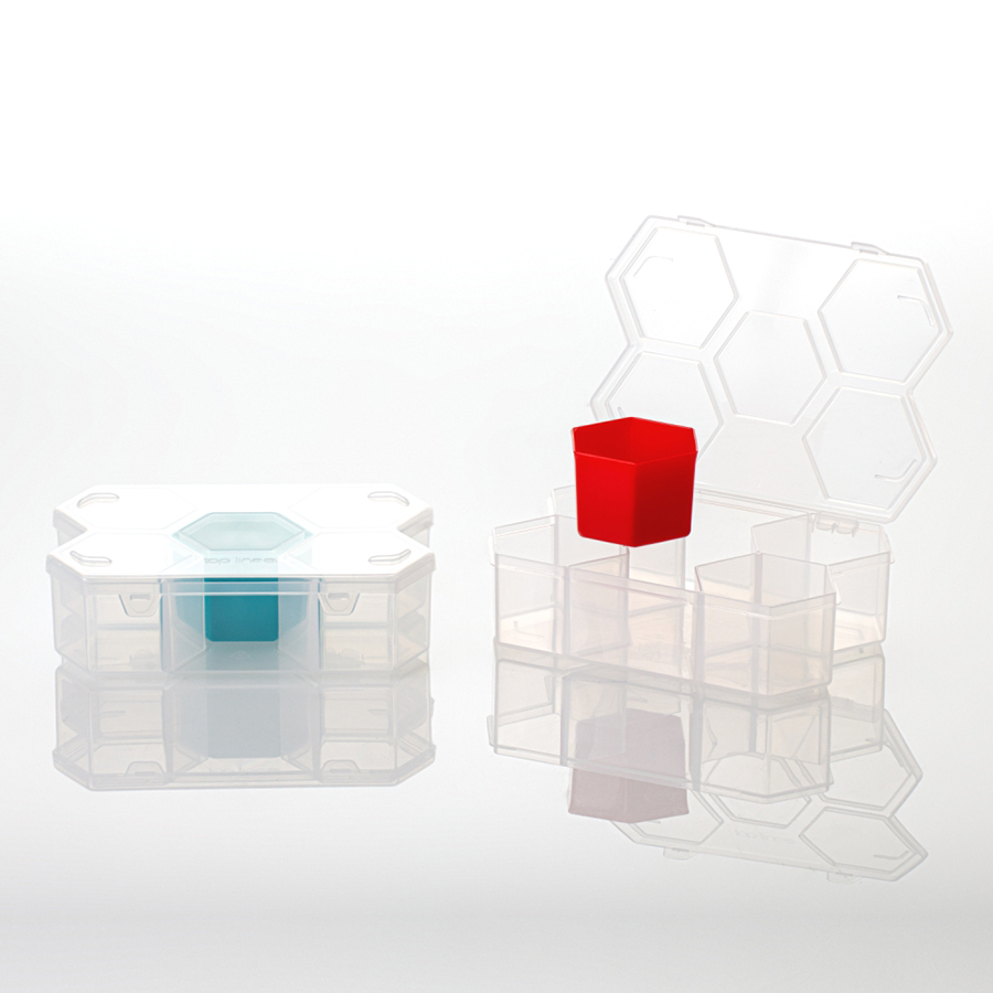 organizador colmeia 7 divisórias - natural