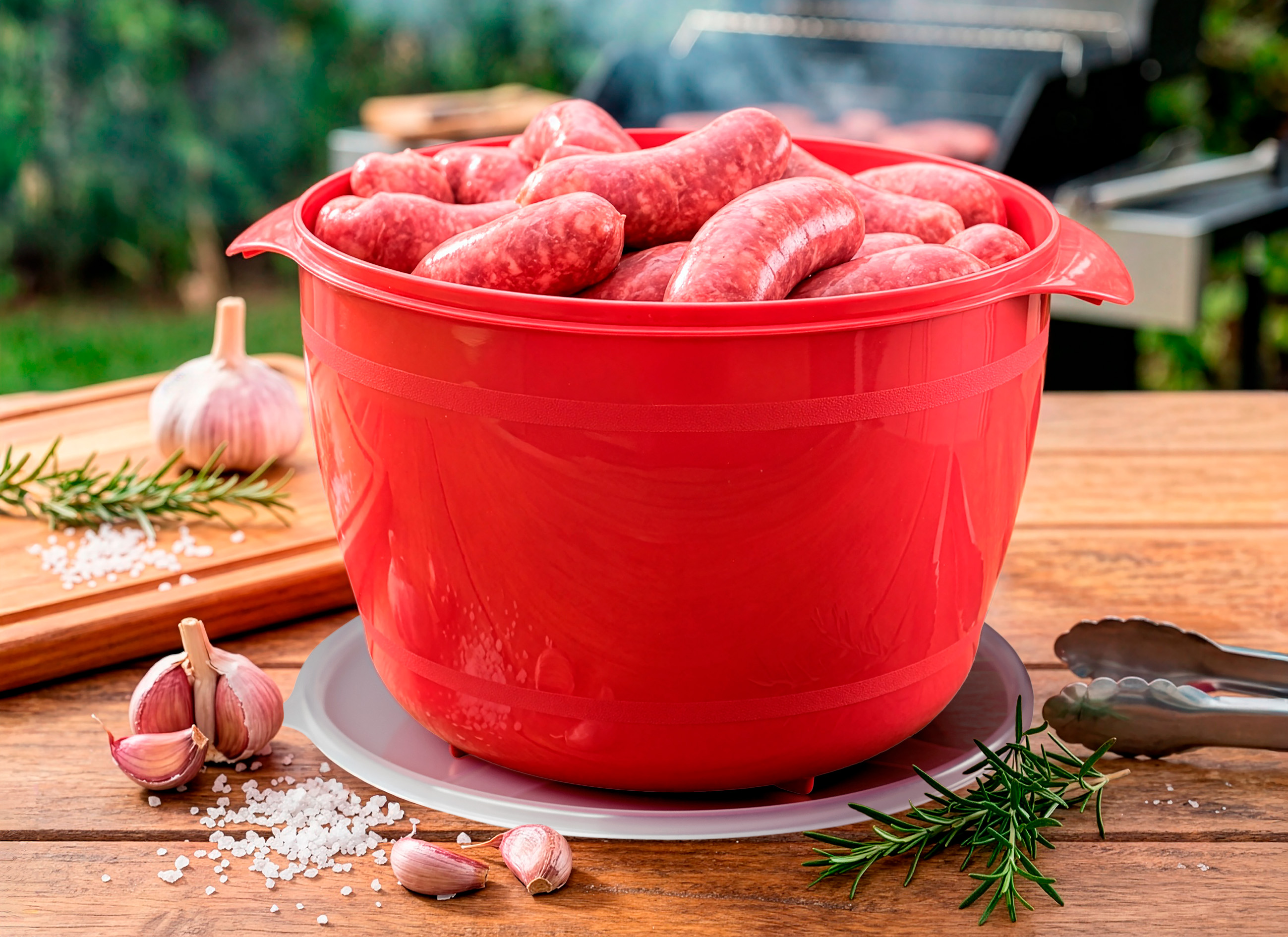 organizador multiúso redondo 10 L com pega anatômica