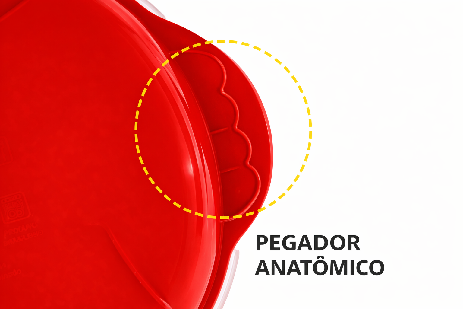 organizador multiúso redondo com tampa alta 2,5 L