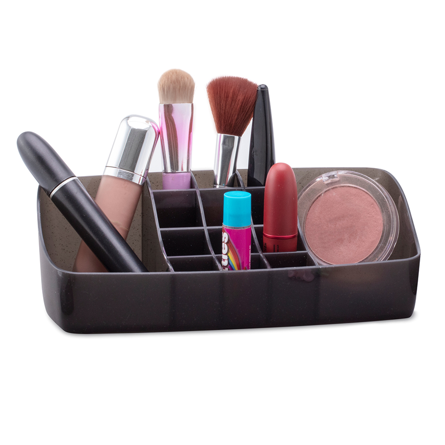 organizador de maquiagens 14 divisórias (quartzo)