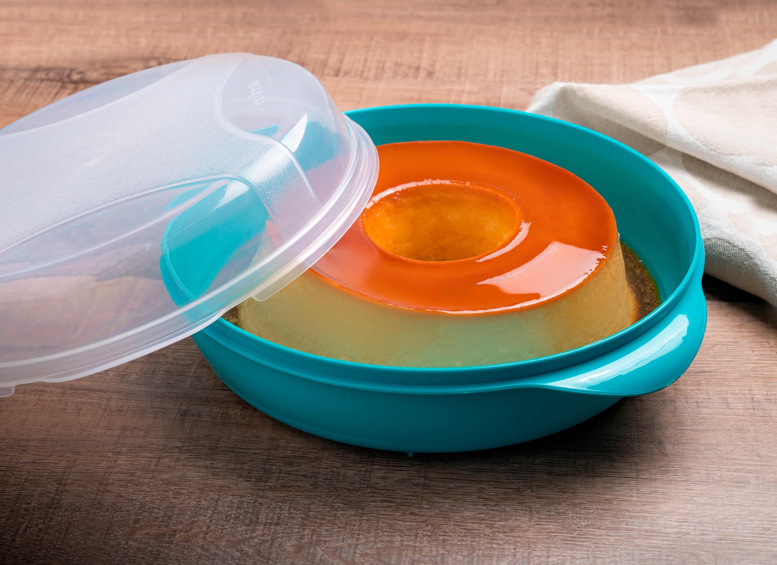 organizador multiúso redondo com tampa alta 1,8 L